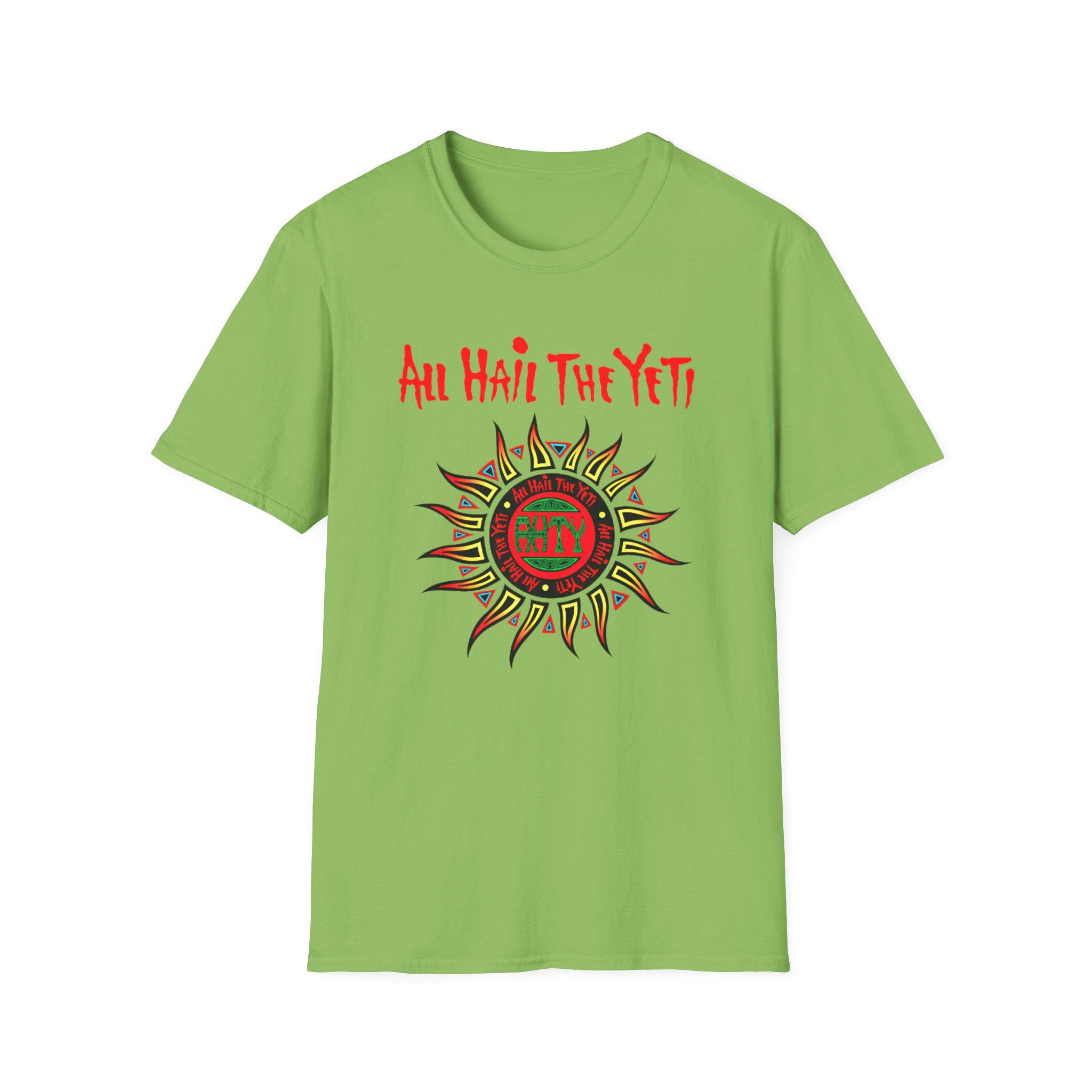 All Hail the Yeti Sun Unisex Softstyle T-Shirt