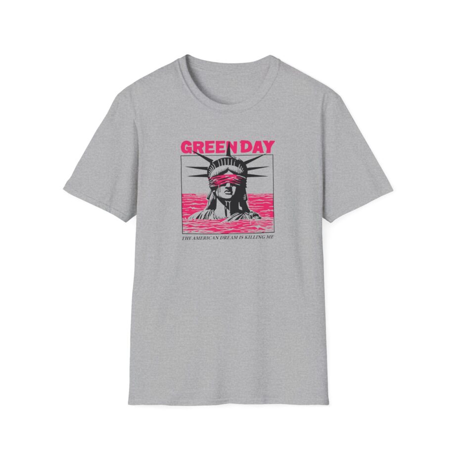 Green Day Lady Liberty Unisex Softstyle T-Shirt