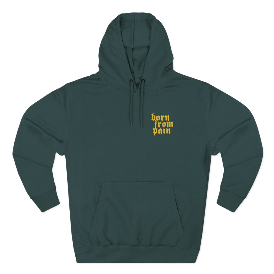 Born From Pain Antisocial Three-Panel Fleece Hoodie
