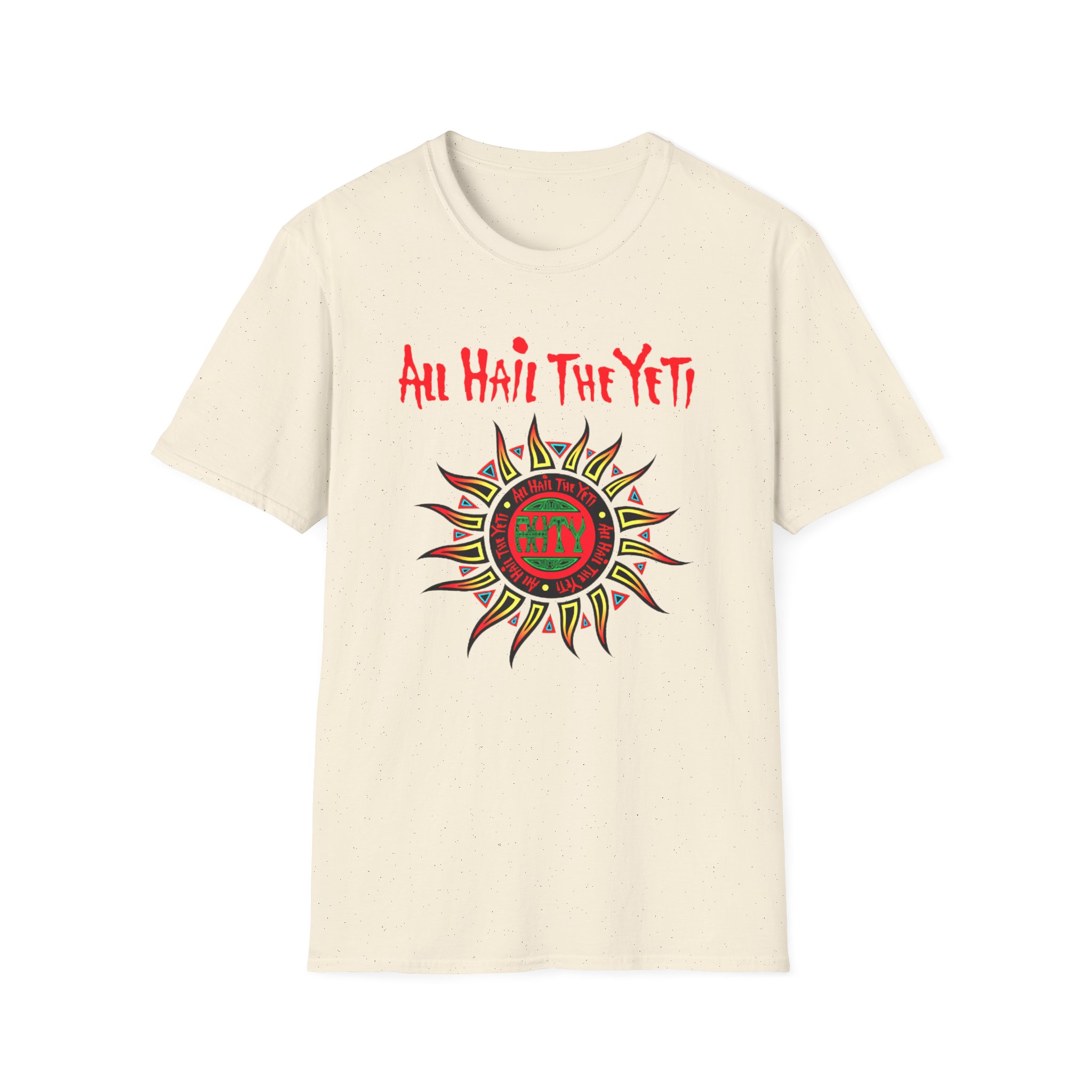 All Hail the Yeti Sun Unisex Softstyle T-Shirt