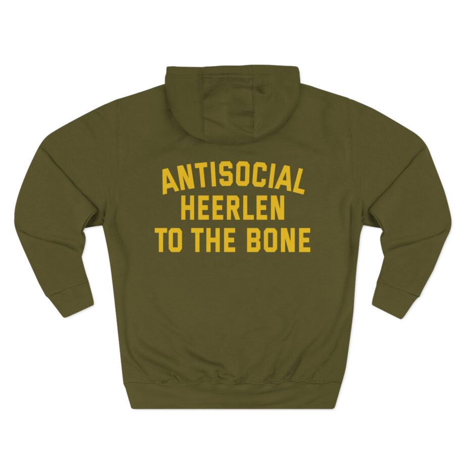 Born From Pain Antisocial Three-Panel Fleece Hoodie