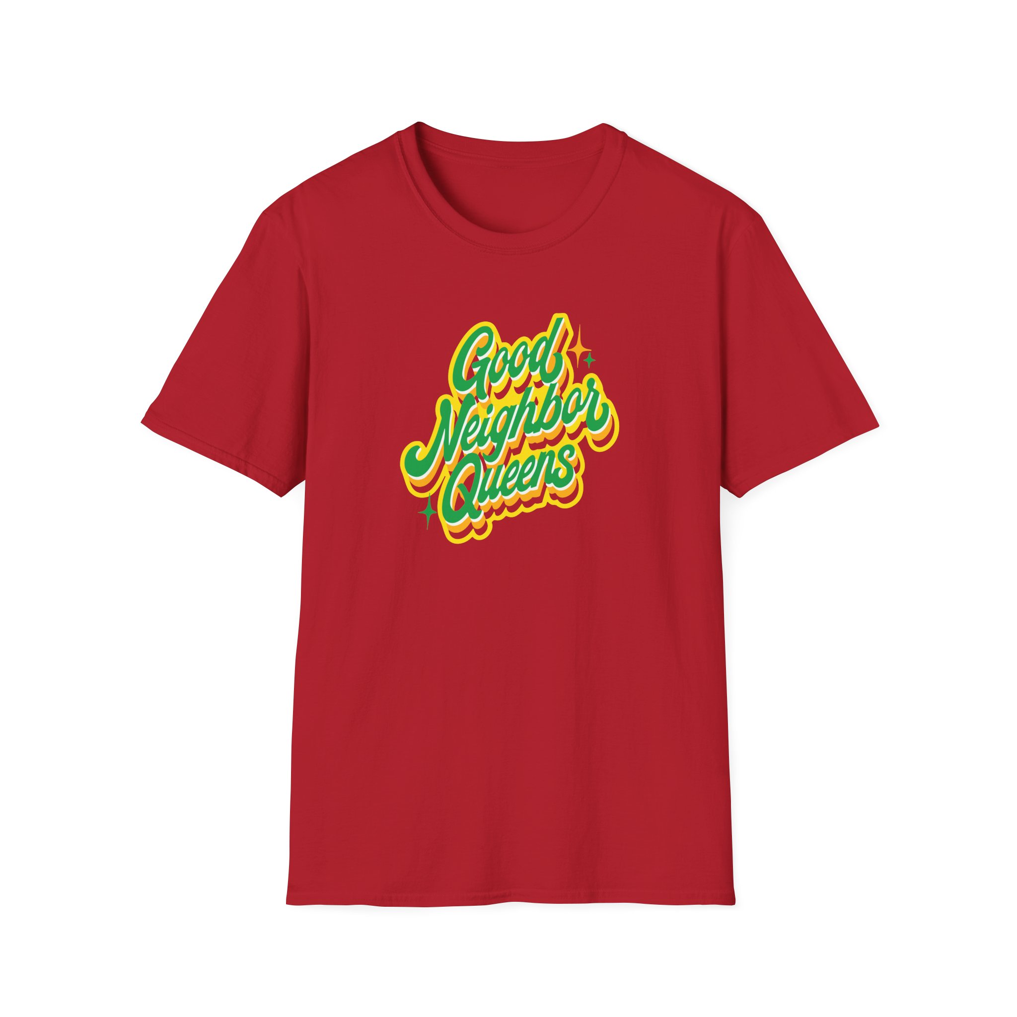Good Neighbours Queens Unisex Softstyle T-Shirt