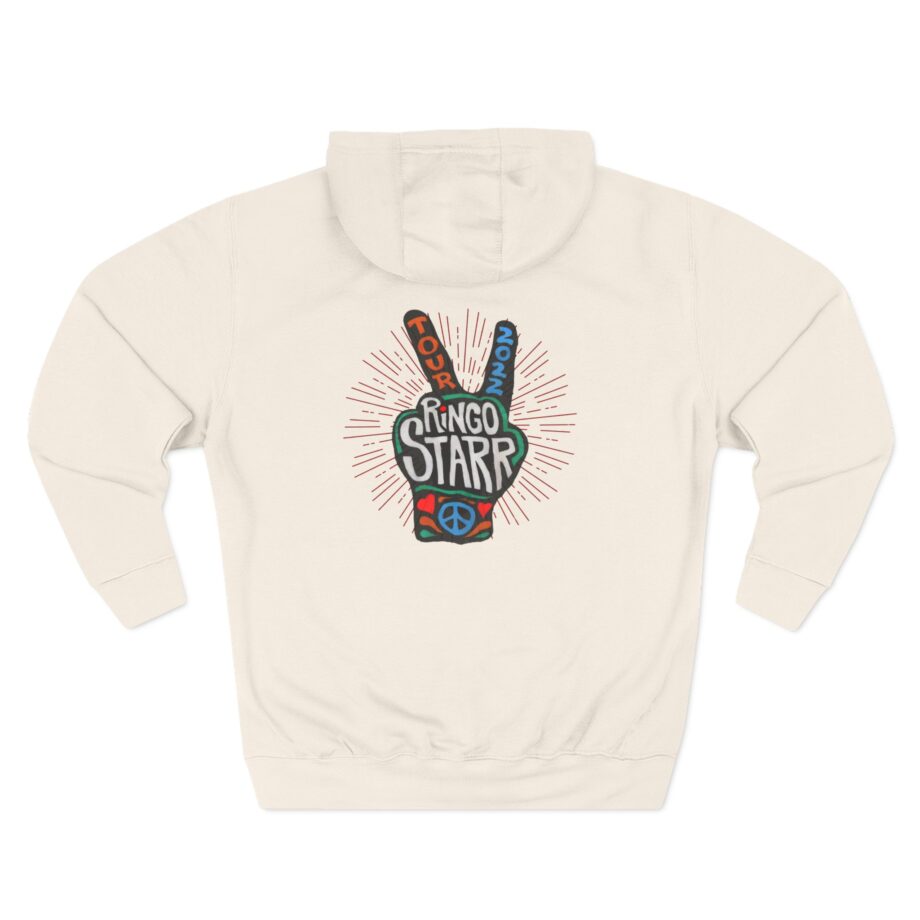 Ringo Starr Peace Illustration Three-Panel Fleece Hoodie