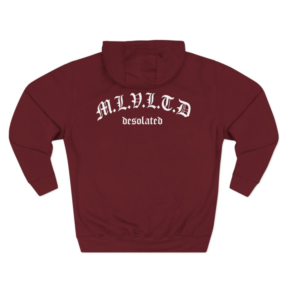 Desolated Finding Peace Three-Panel Fleece Hoodie