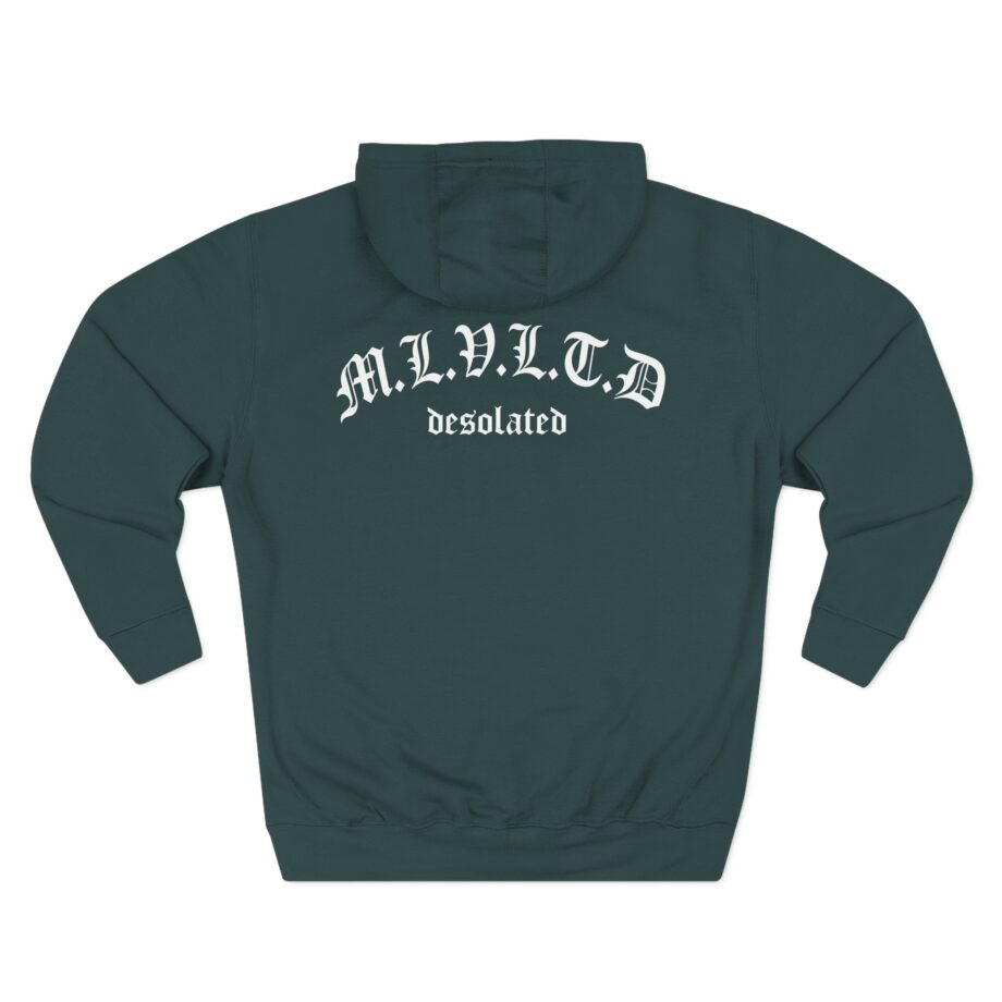 Desolated Finding Peace Three-Panel Fleece Hoodie