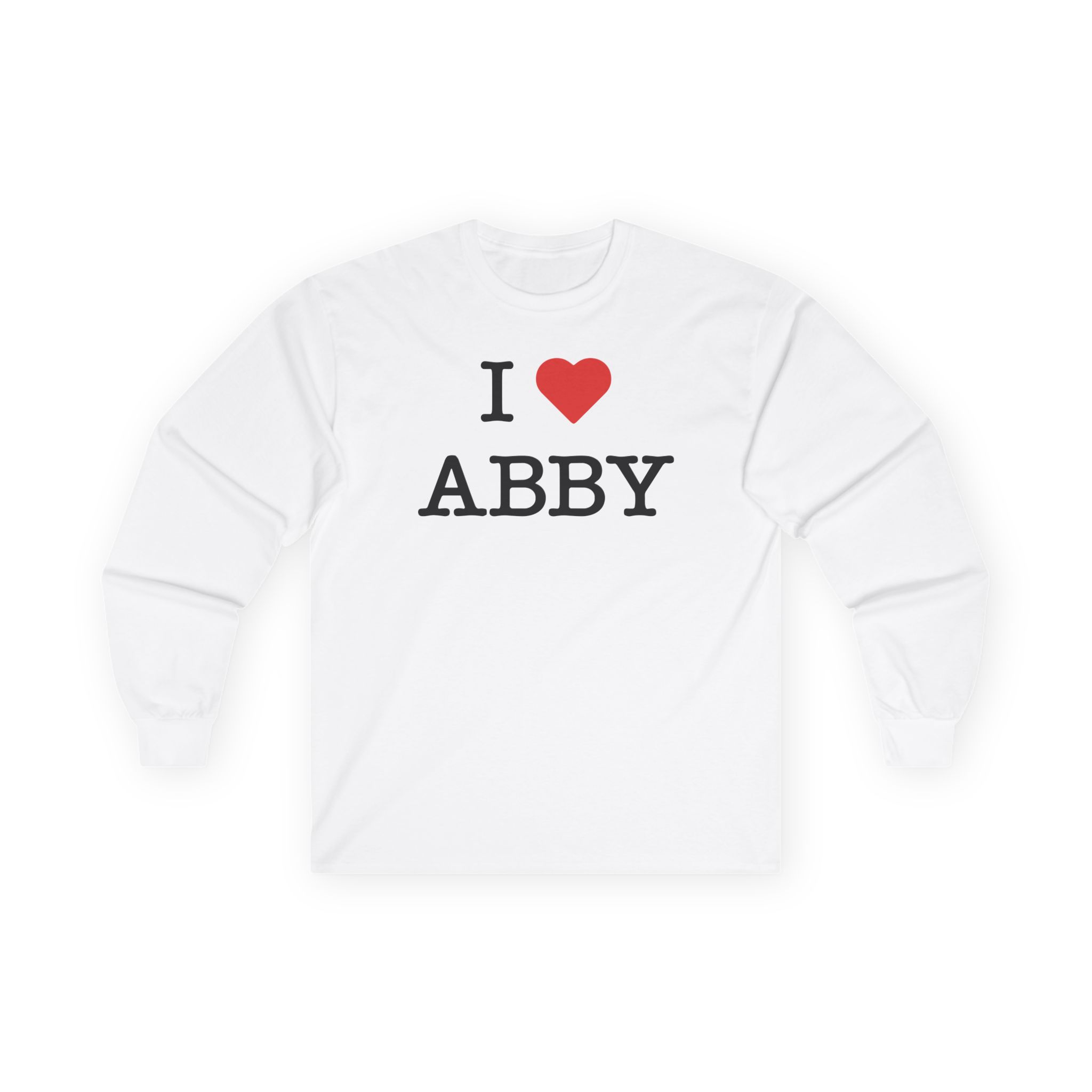 Jon Marianek I Love Abby Unisex Ultra Cotton Long Sleeve Tee