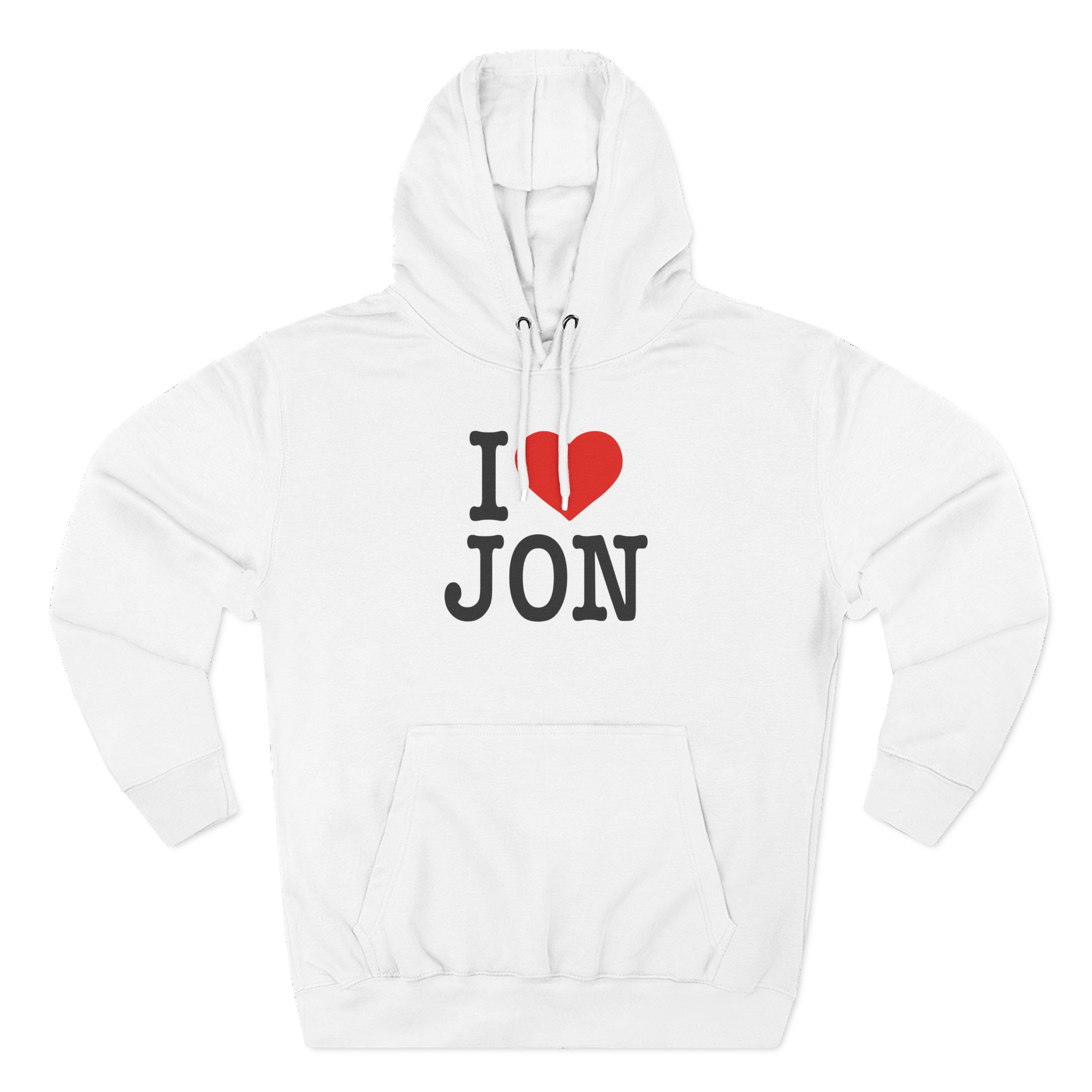 Jon Marianek I Love Jon Three-Panel Fleece Hoodie