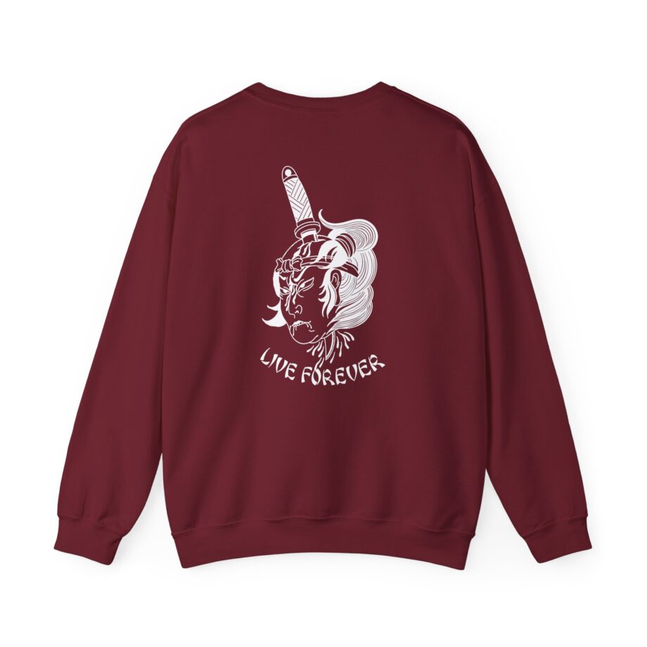 Born From Pain Live Forever Unisex Heavy Blend™ Crewneck Sweatshirt