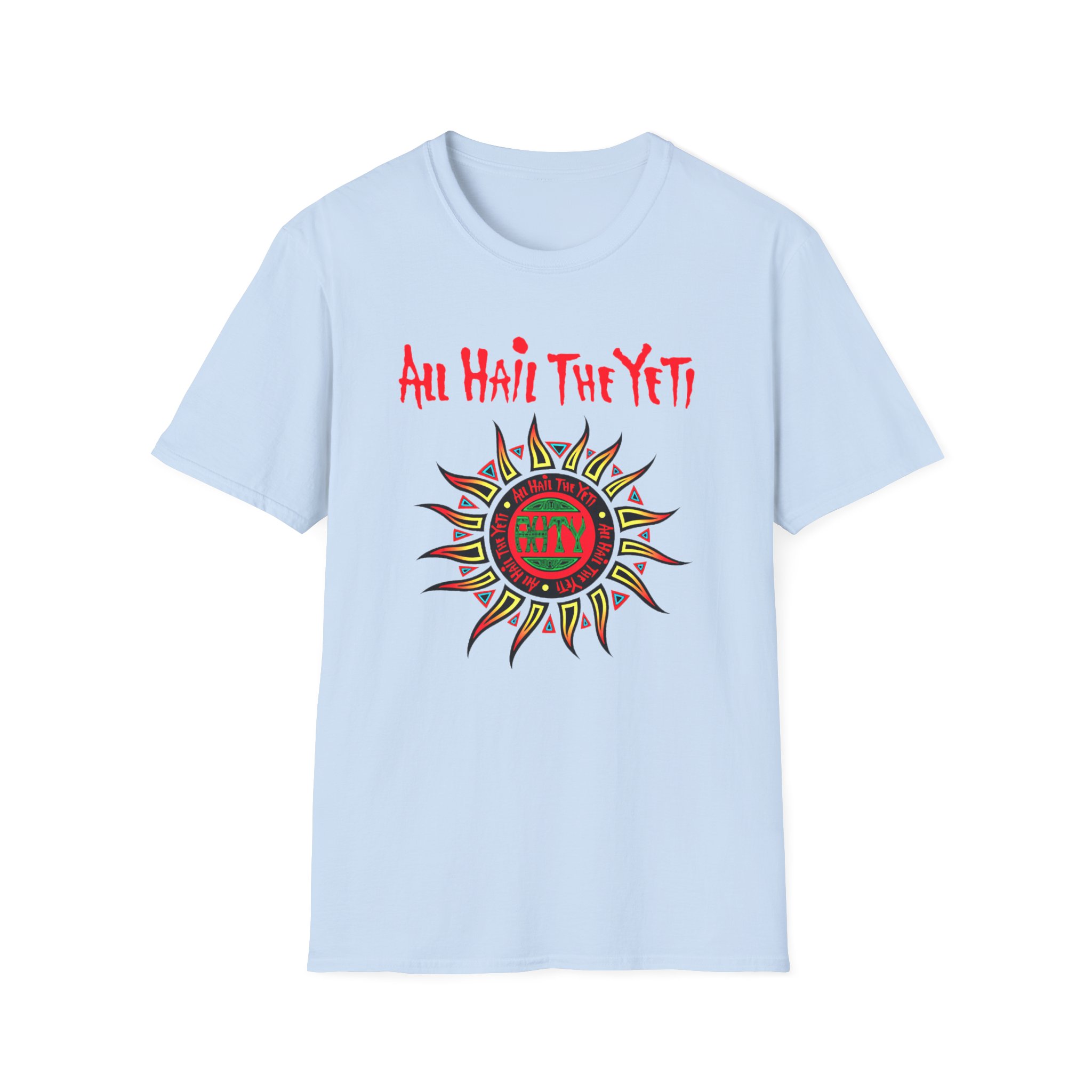 All Hail the Yeti Sun Unisex Softstyle T-Shirt