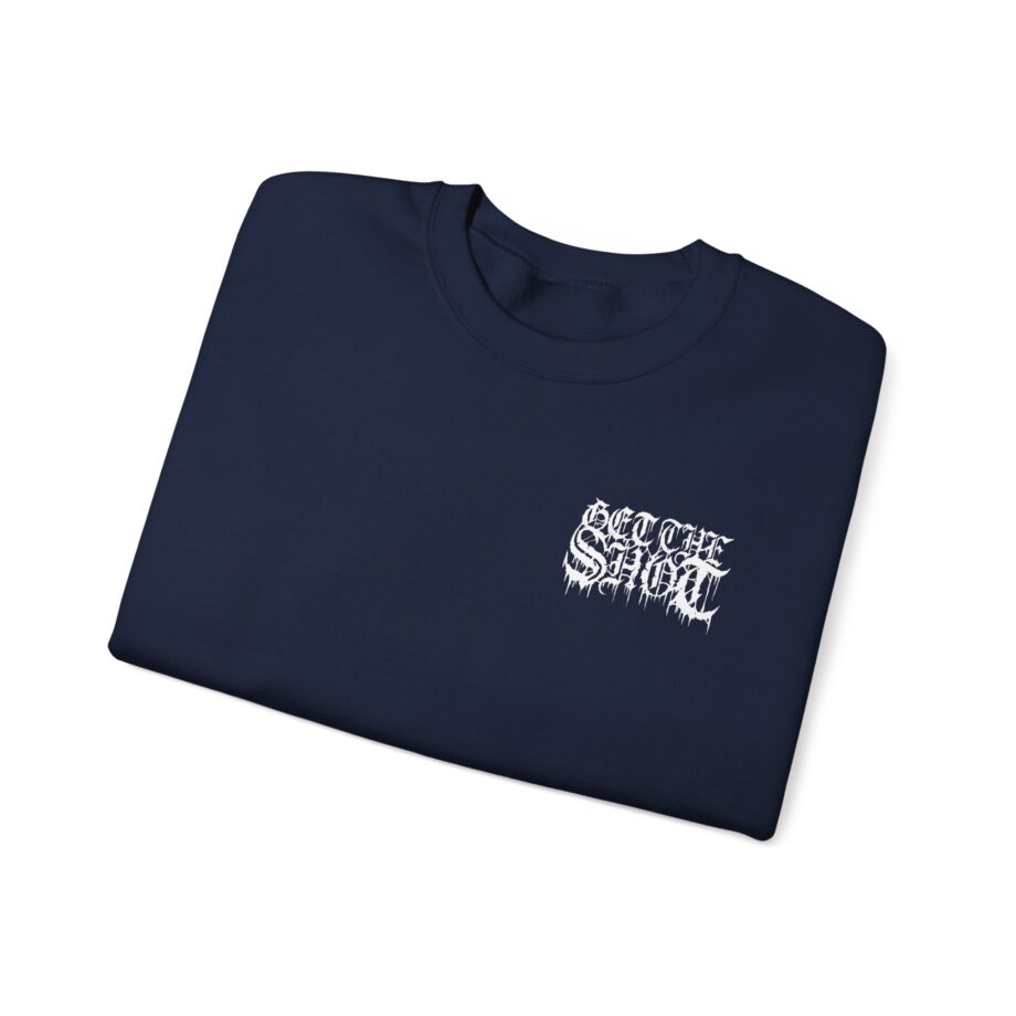 Get the Shot Merciless Destruction Unisex Heavy Blend™ Crewneck Sweatshirt