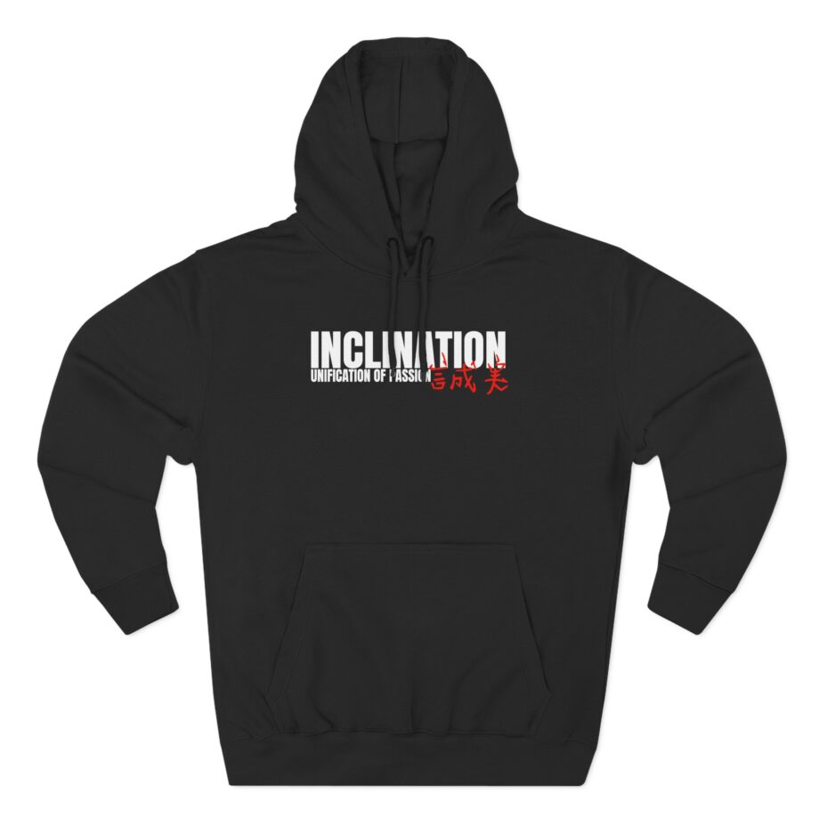 Inclination Straight Edge Three-Panel Fleece Hoodie