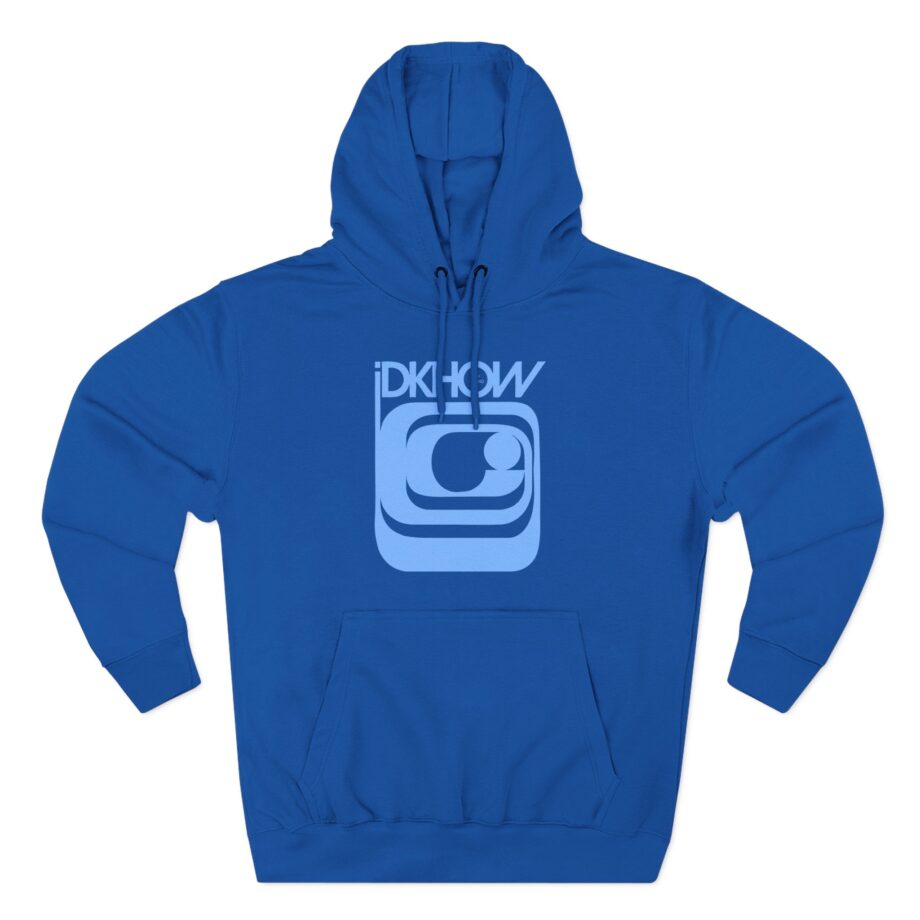 iDKHOW SWIRL MONITOR Three-Panel Fleece Hoodie