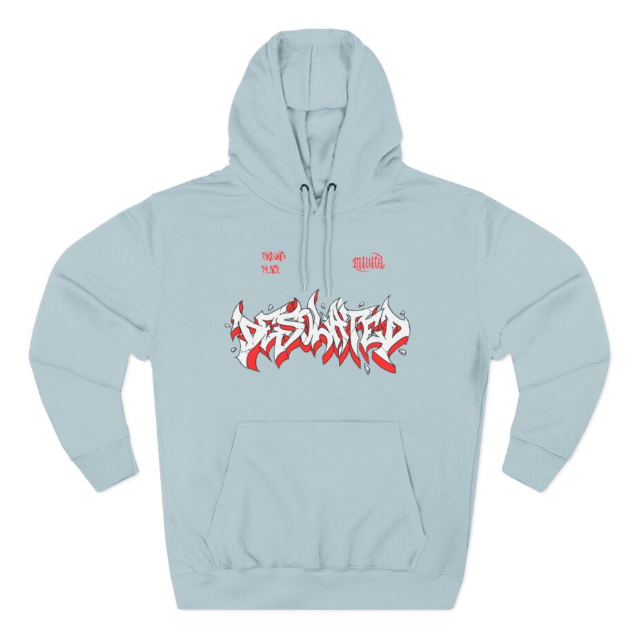 Desolated Three-Panel Fleece Hoodie