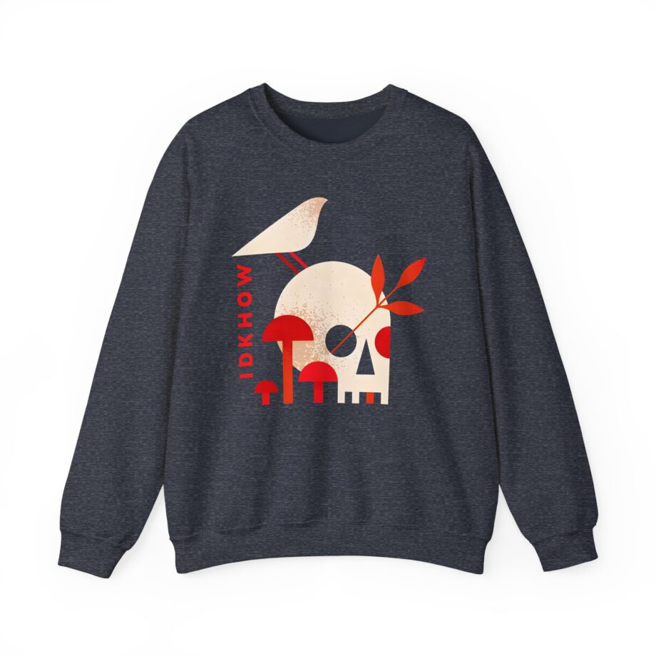 iDKHOW Skull Mushroom Unisex Heavy Blend™ Crewneck Sweatshirt