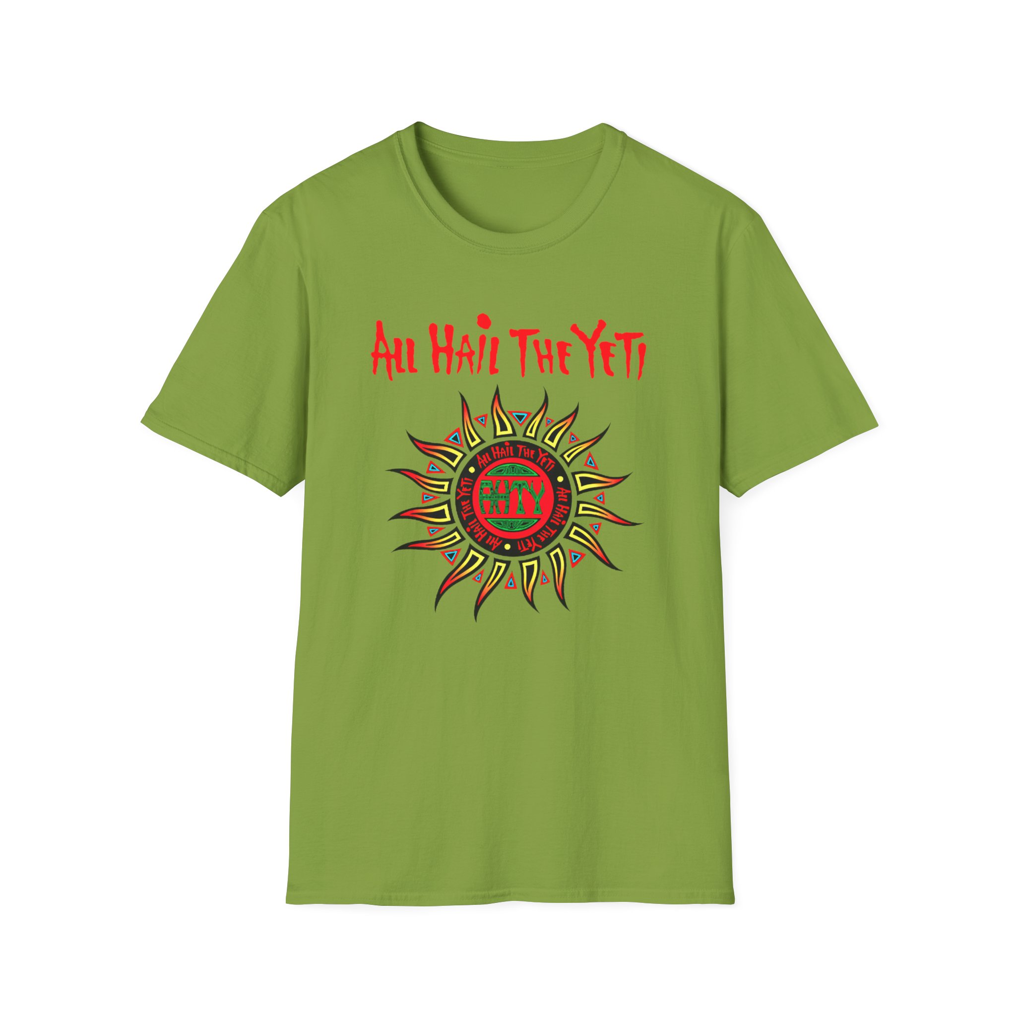 All Hail the Yeti Sun Unisex Softstyle T-Shirt