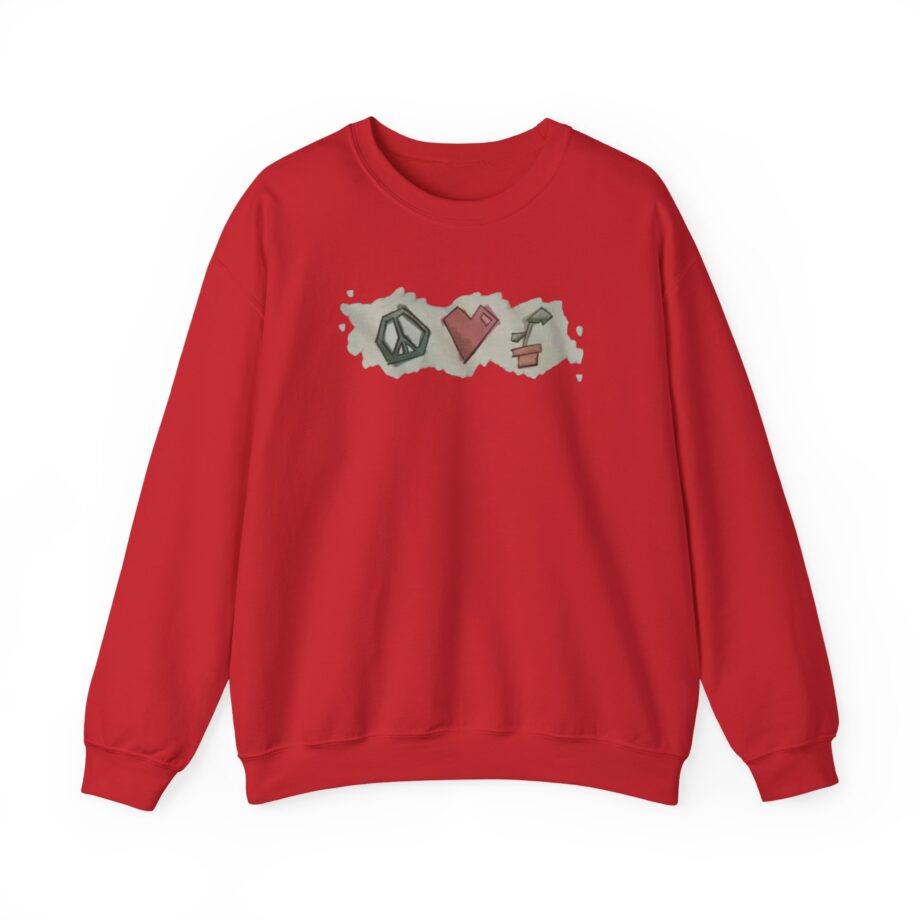 Mumbo Jumbo Peace, Love and Plants Unisex Heavy Blend™ Crewneck Sweatshirt