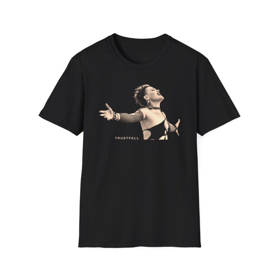 Pink Trustfall Praise Unisex Softstyle T-Shirt