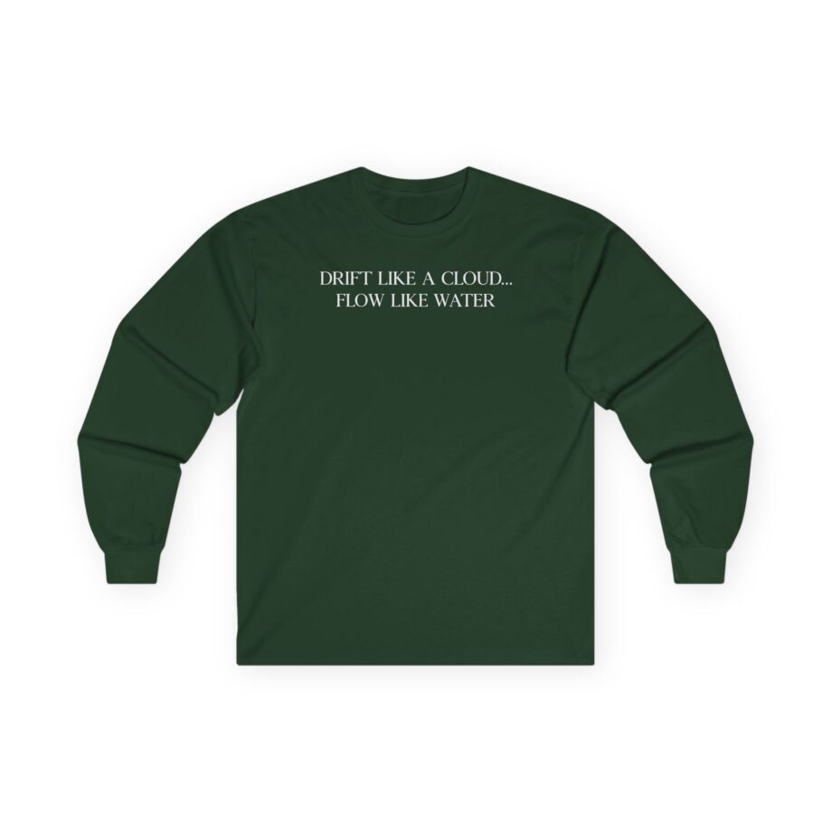 Inzo Drift Like a Cloud, Flow Like Water Unisex Ultra Cotton Long Sleeve Tee
