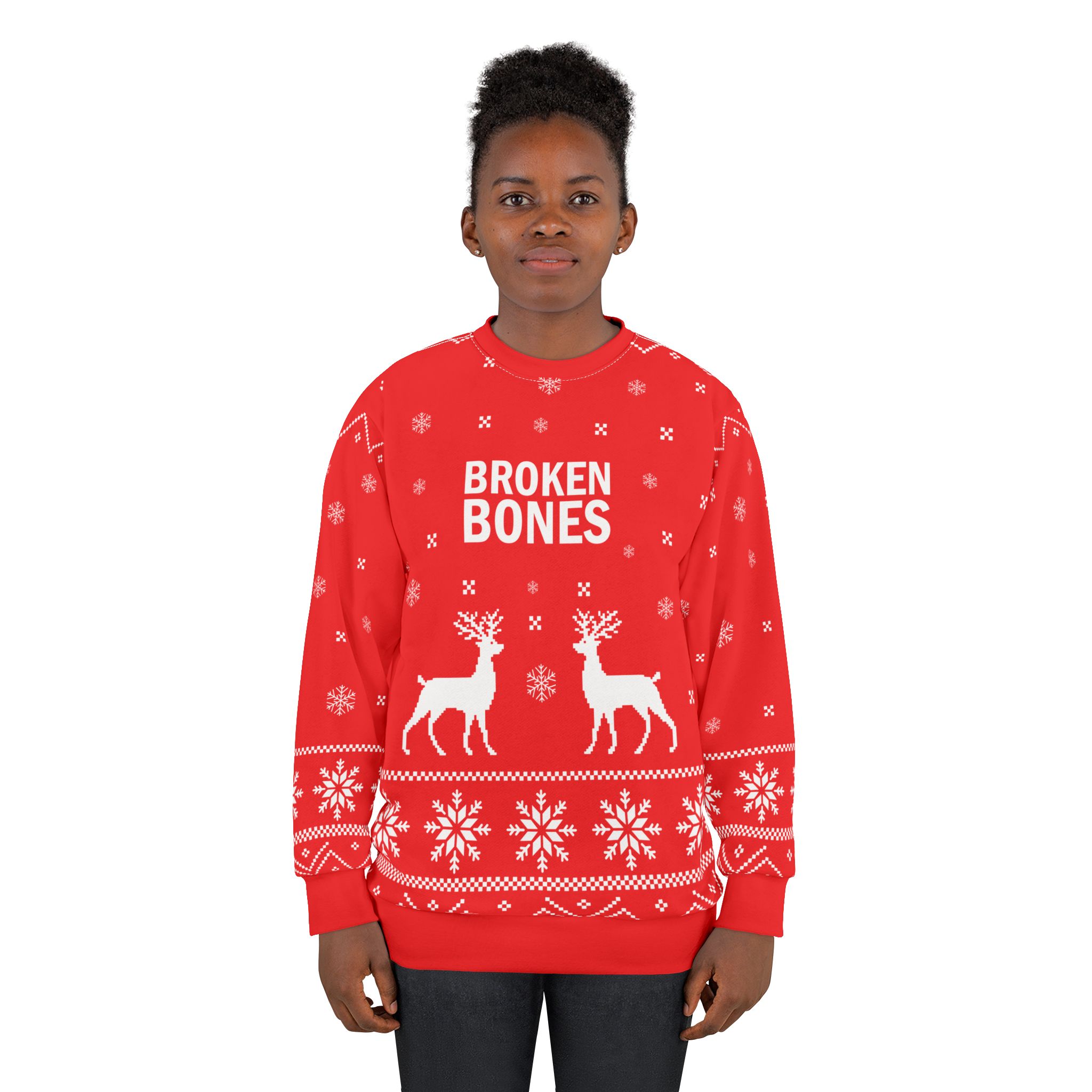 Broken Bones Unisex Sweatshirt (AOP)