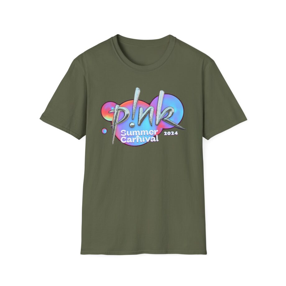 P!nk Split Tie Dye Unisex Softstyle T-Shirt