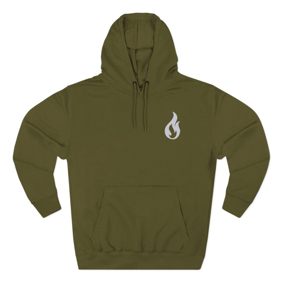 Like Moths to Flames Three-Panel Fleece Hoodie