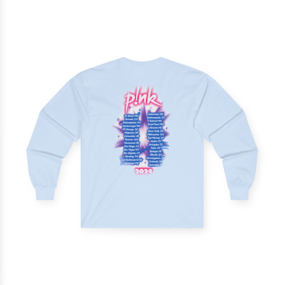 Pink Airbrushed 2024 Unisex Ultra Cotton Long Sleeve Tee