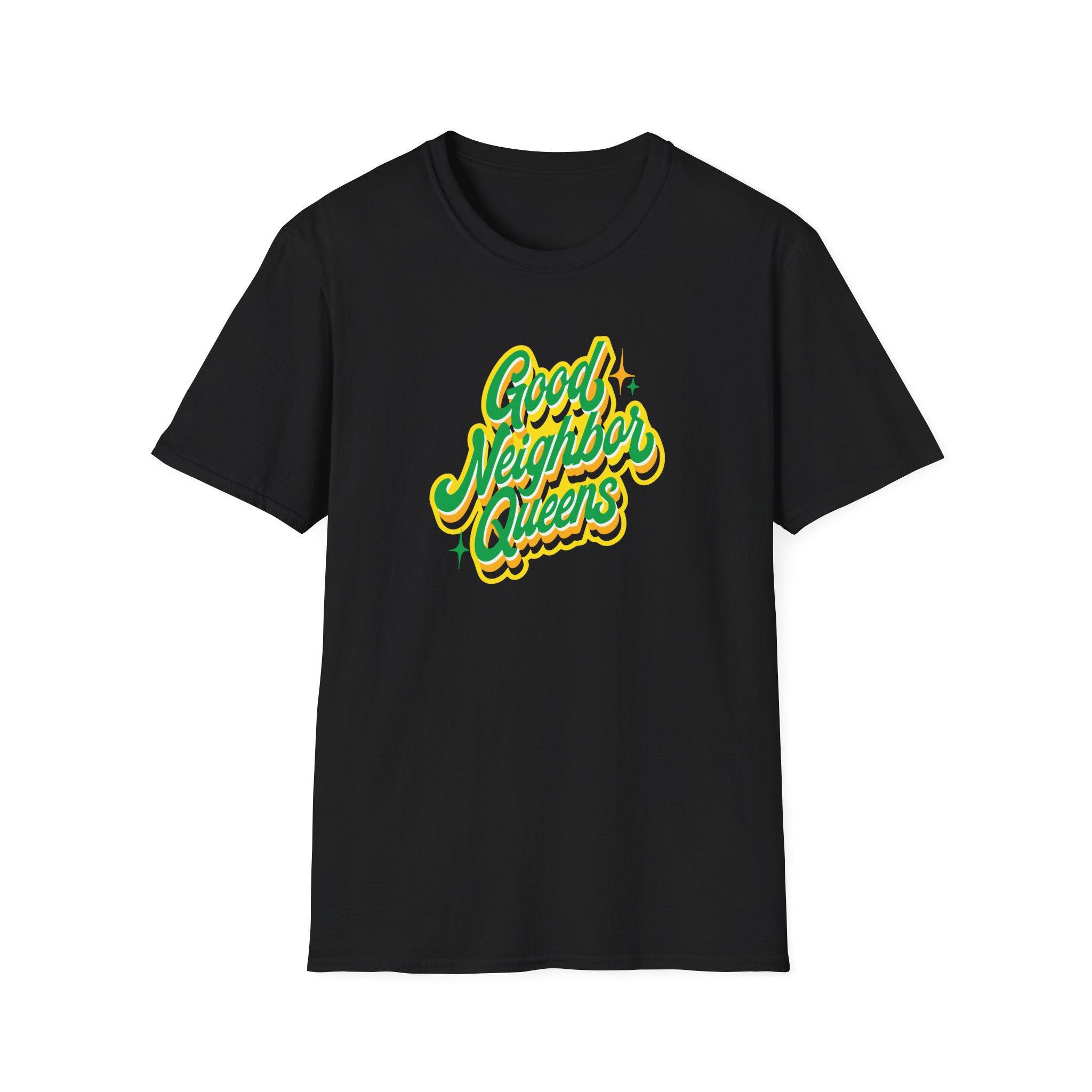 Good Neighbours Queens Unisex Softstyle T-Shirt
