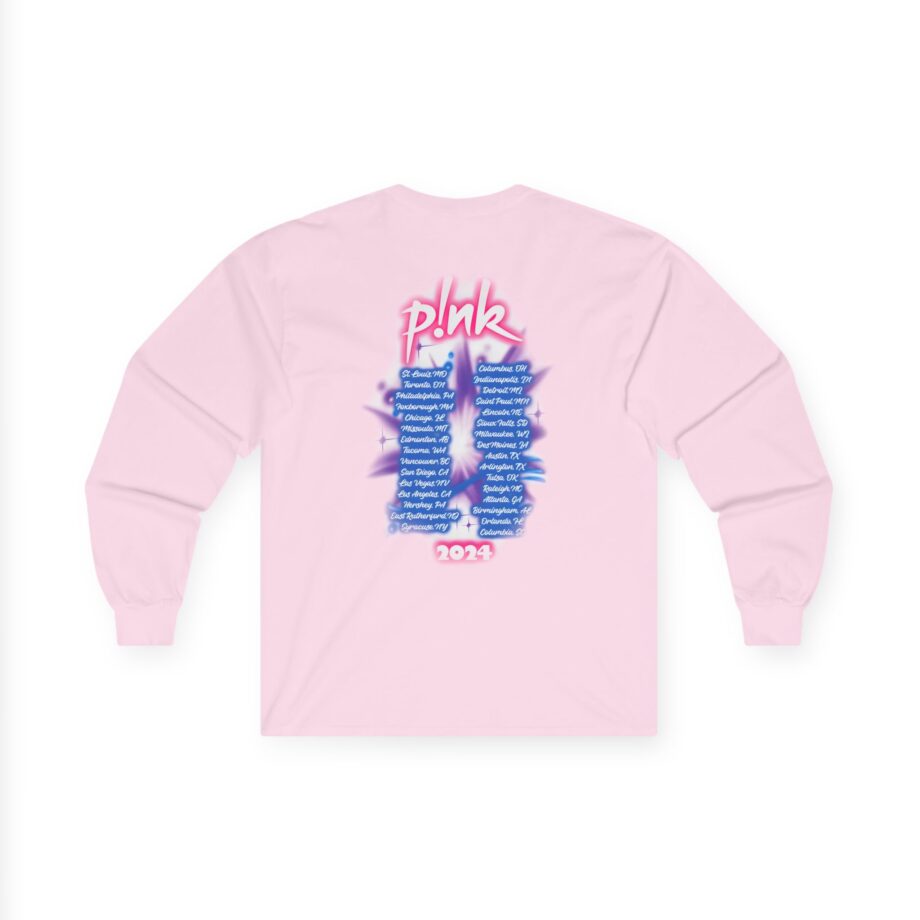 Pink Airbrushed 2024 Unisex Ultra Cotton Long Sleeve Tee
