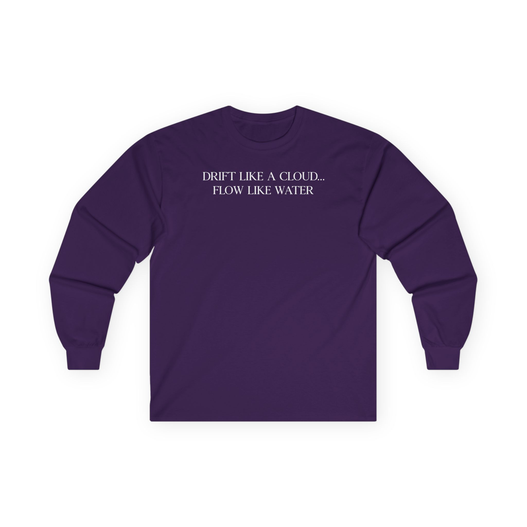 Inzo Drift Like a Cloud, Flow Like Water Unisex Ultra Cotton Long Sleeve Tee