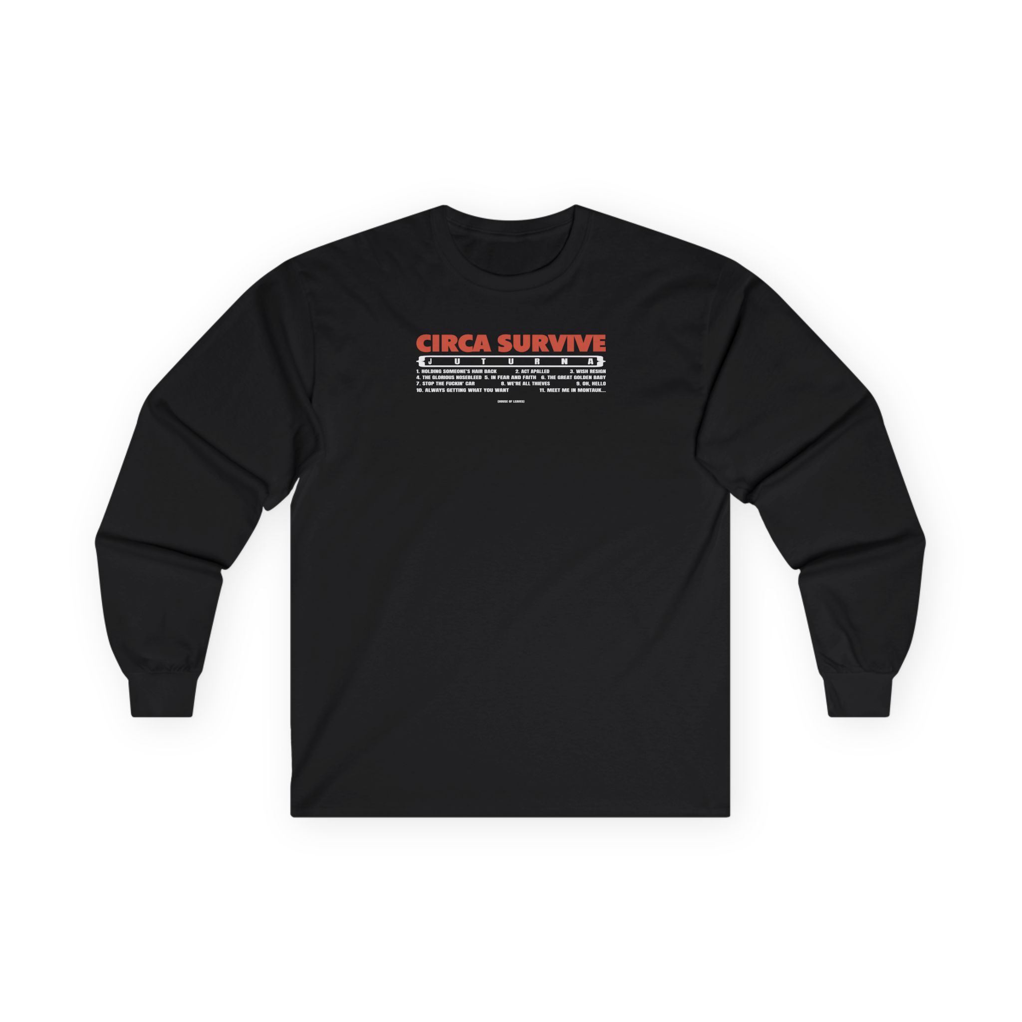Circa Survive Juturna Tracklist Unisex Ultra Cotton Long Sleeve Tee
