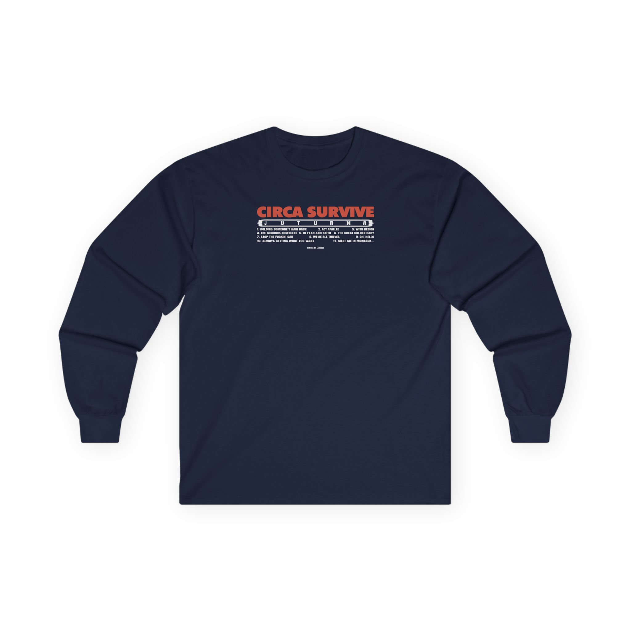 Circa Survive Juturna Tracklist Unisex Ultra Cotton Long Sleeve Tee