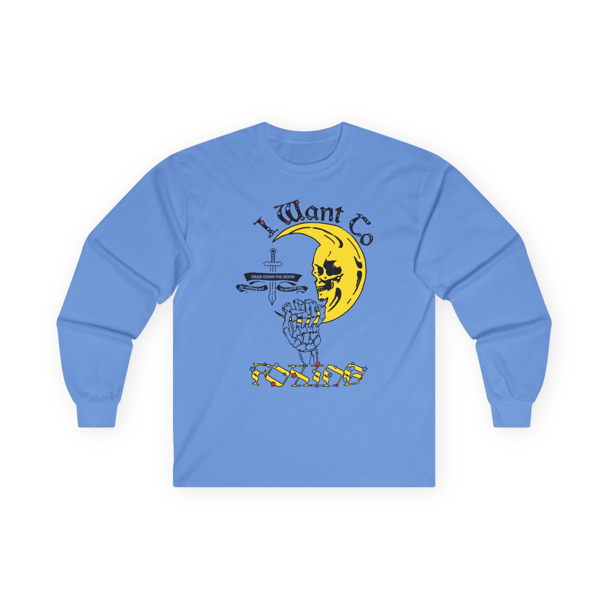 Foxing Draw Down Unisex Ultra Cotton Long Sleeve Tee