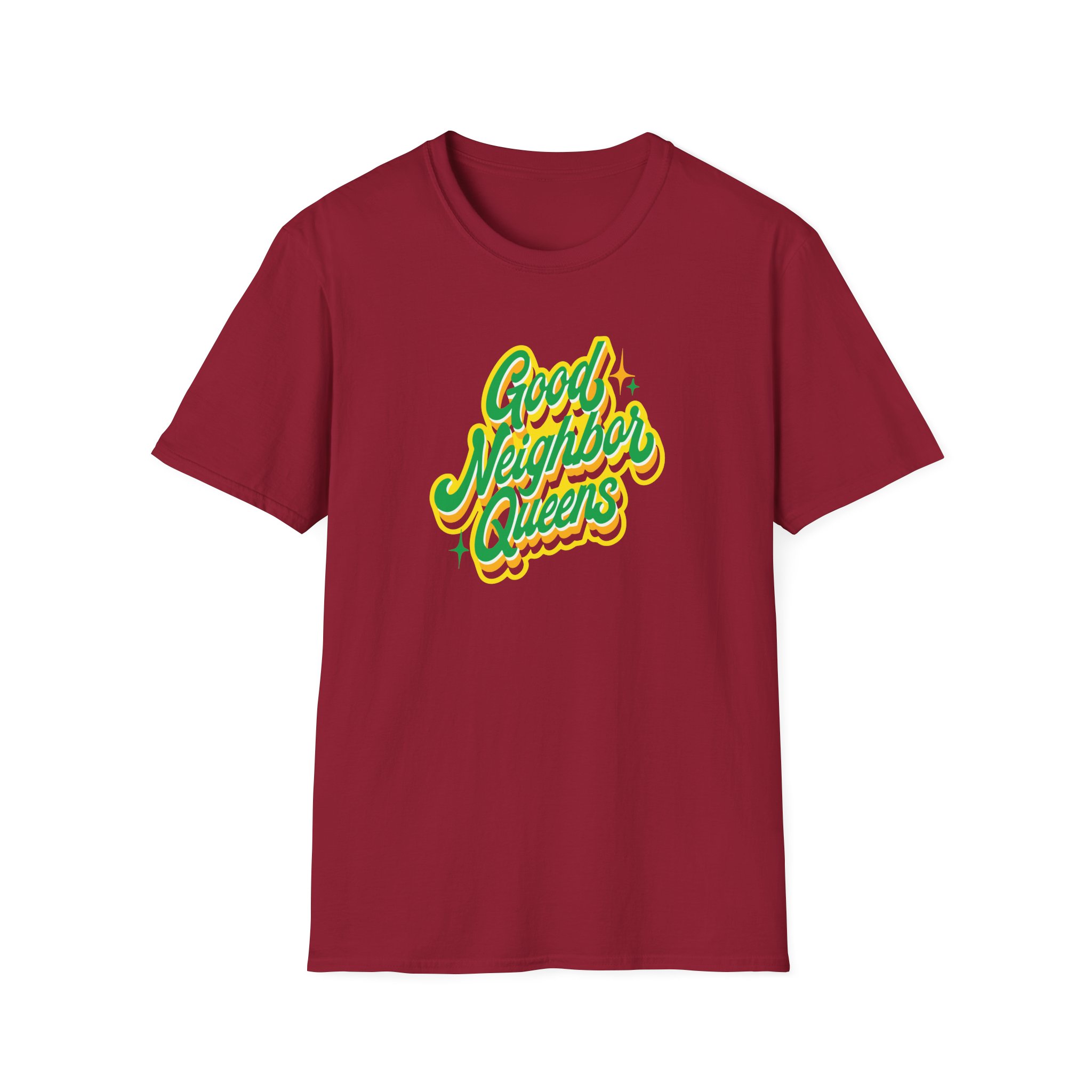 Good Neighbours Queens Unisex Softstyle T-Shirt