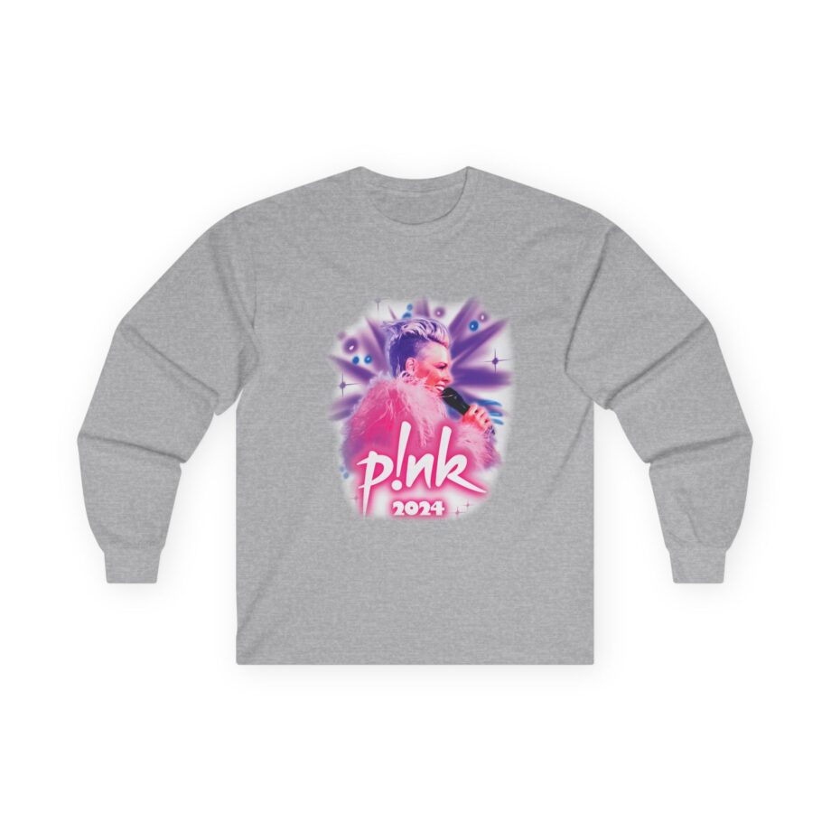Pink Airbrushed 2024 Unisex Ultra Cotton Long Sleeve Tee