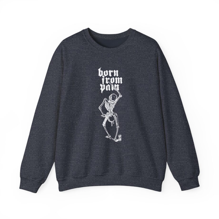 Born From Pain Marching to the Beat of Death Unisex Heavy Blend™ Crewneck Sweatshirt