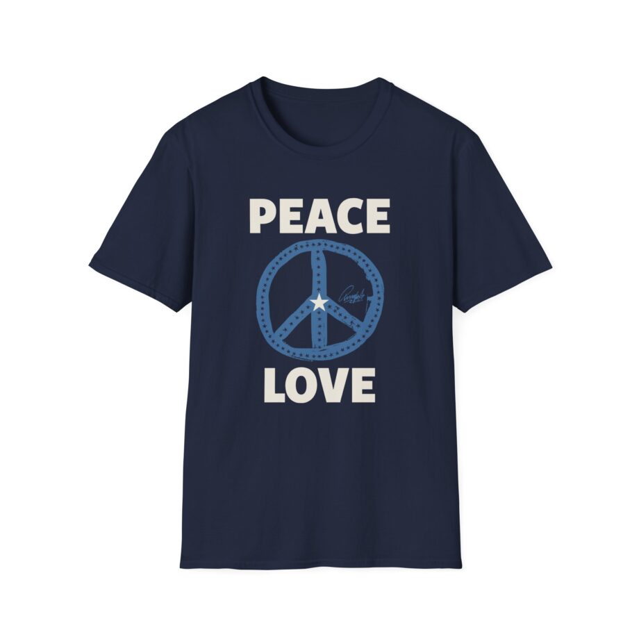 Ringo Starr Peace Love Star Center Unisex Softstyle T-Shirt