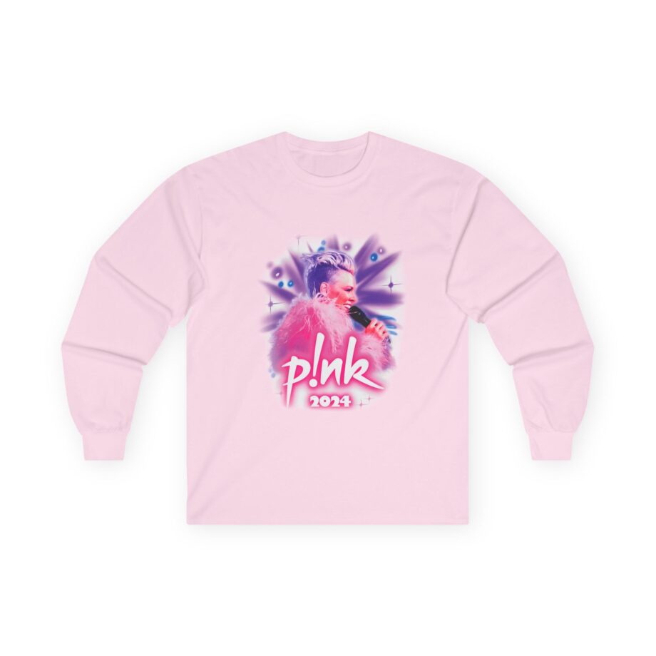 Pink Airbrushed 2024 Unisex Ultra Cotton Long Sleeve Tee