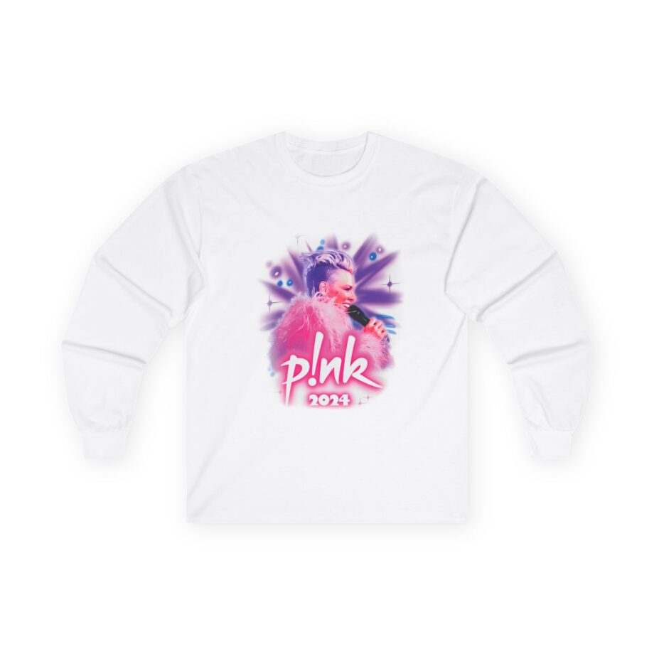 Pink Airbrushed 2024 Unisex Ultra Cotton Long Sleeve Tee