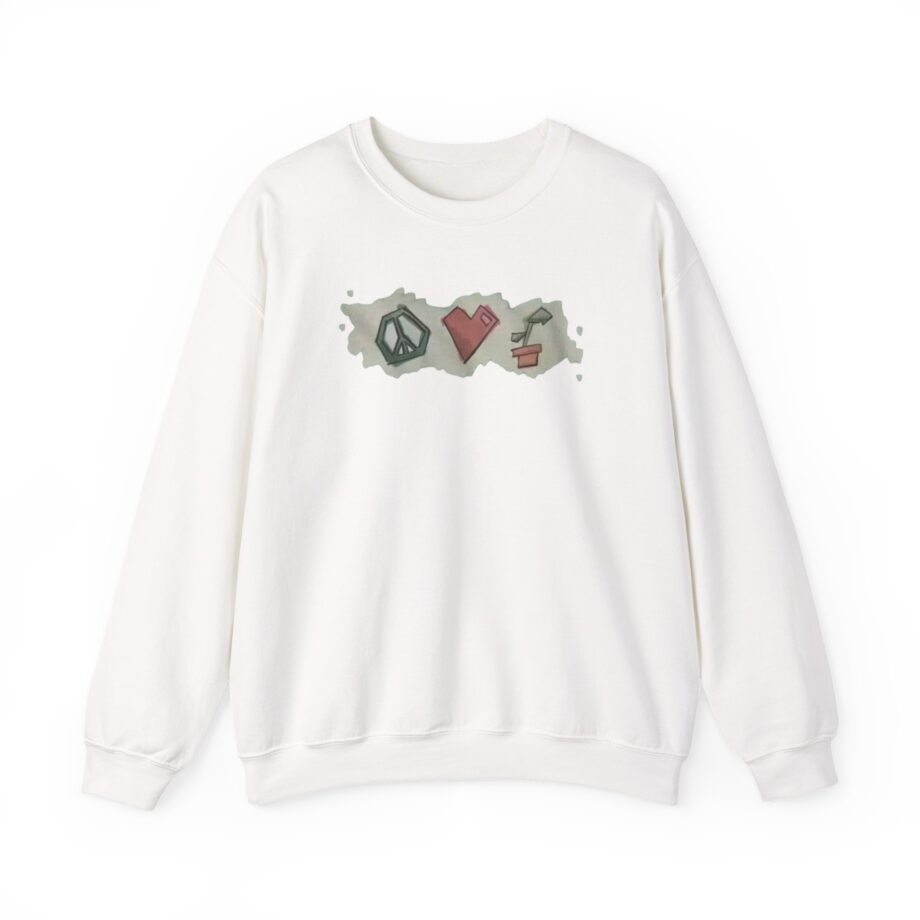 Mumbo Jumbo Peace, Love and Plants Unisex Heavy Blend™ Crewneck Sweatshirt