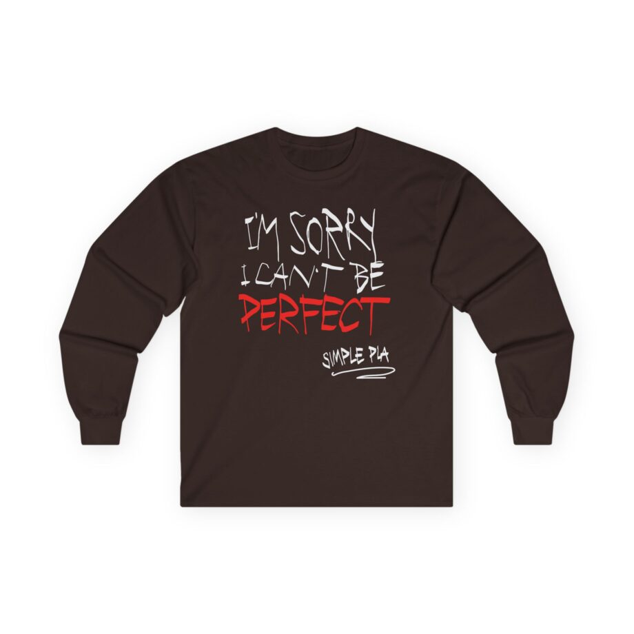 Simple Plan I'm Sorry I Can't Be Perfect Unisex Ultra Cotton Long Sleeve Tee