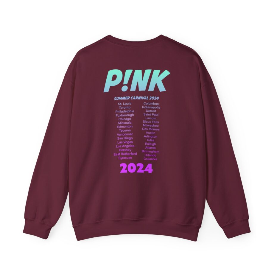 Pink Burst 2024 Tour Unisex Heavy Blend™ Crewneck Sweatshirt