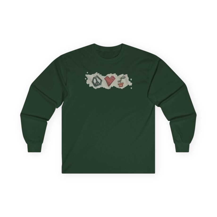 Mumbo Jumbo Peace, Love and Plants Unisex Ultra Cotton Long Sleeve Tee
