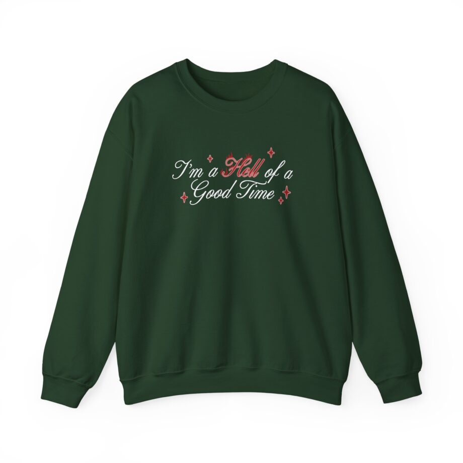 Haiden Henderson Hell of a Good Time Baby Unisex Heavy Blend™ Crewneck Sweatshirt