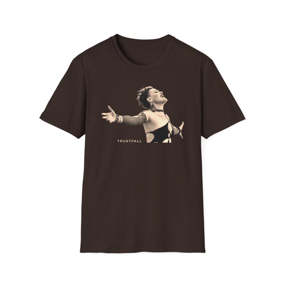Pink Trustfall Praise Unisex Softstyle T-Shirt