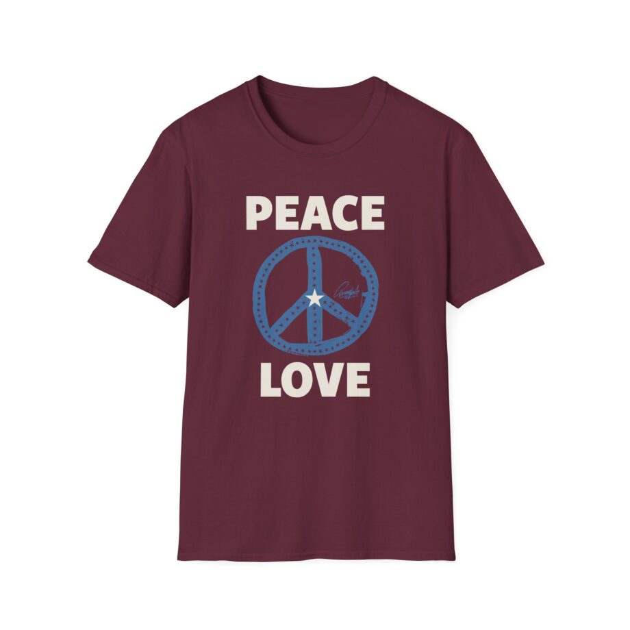 Ringo Starr Peace Love Star Center Unisex Softstyle T-Shirt