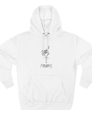 Fireworks Hand Three-Panel Fleece Hoodie