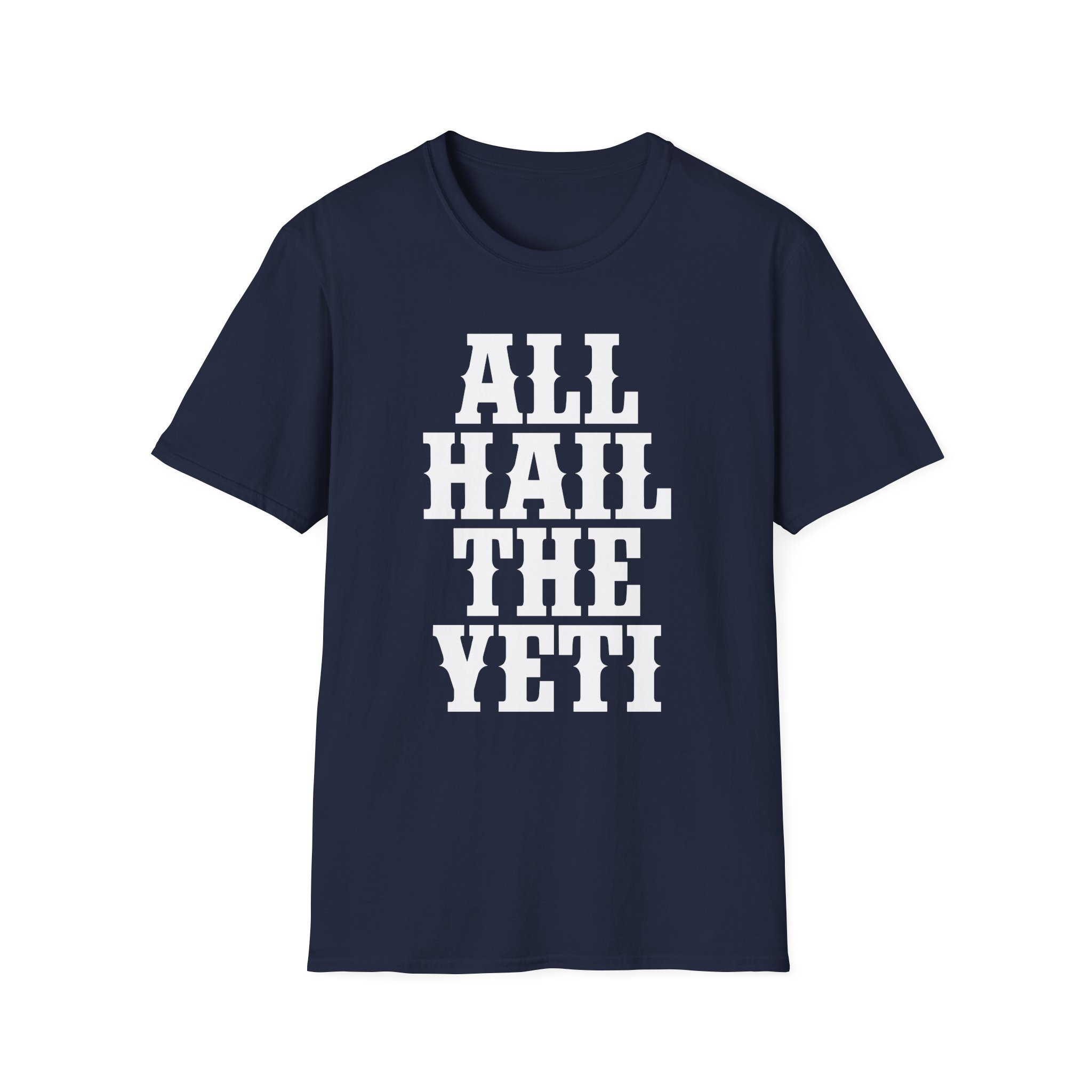 All Hail the Yeti Logo Unisex Softstyle T-Shirt