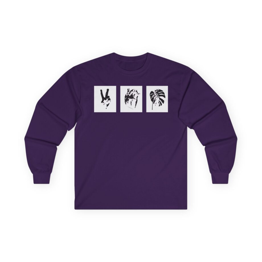 Mumbo Jumbo Peace, Love and Heavy Metal Unisex Ultra Cotton Long Sleeve Tee