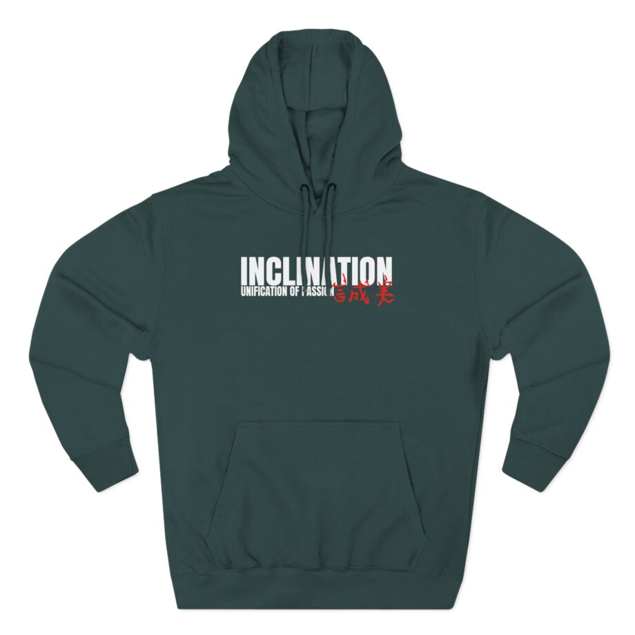 Inclination Straight Edge Three-Panel Fleece Hoodie