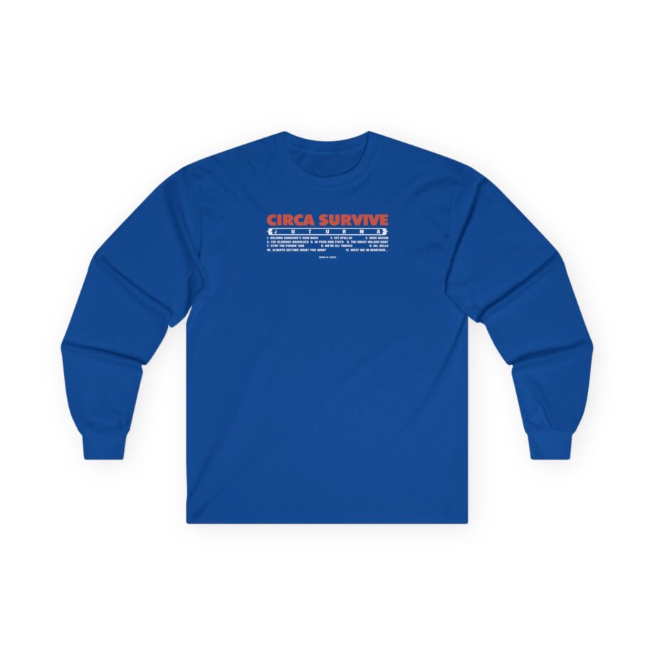 Circa Survive Juturna Tracklist Unisex Ultra Cotton Long Sleeve Tee